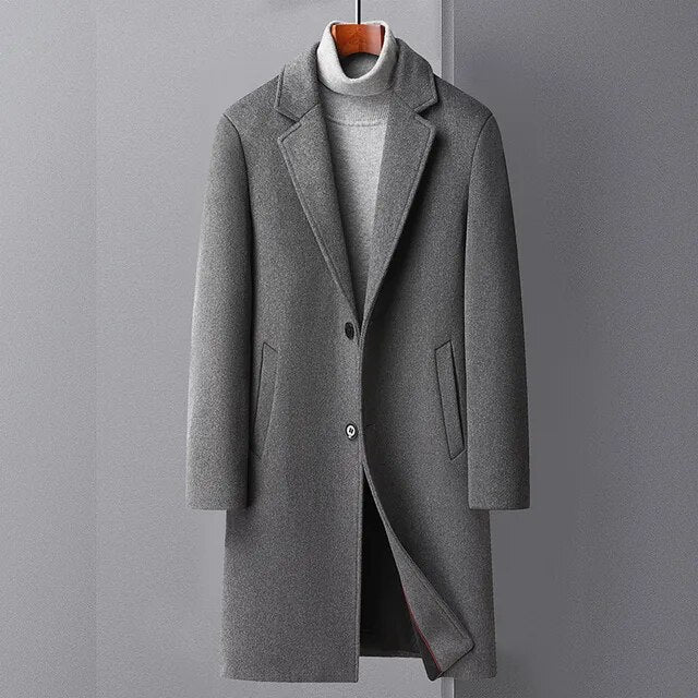 Men's Wool Trench Coat