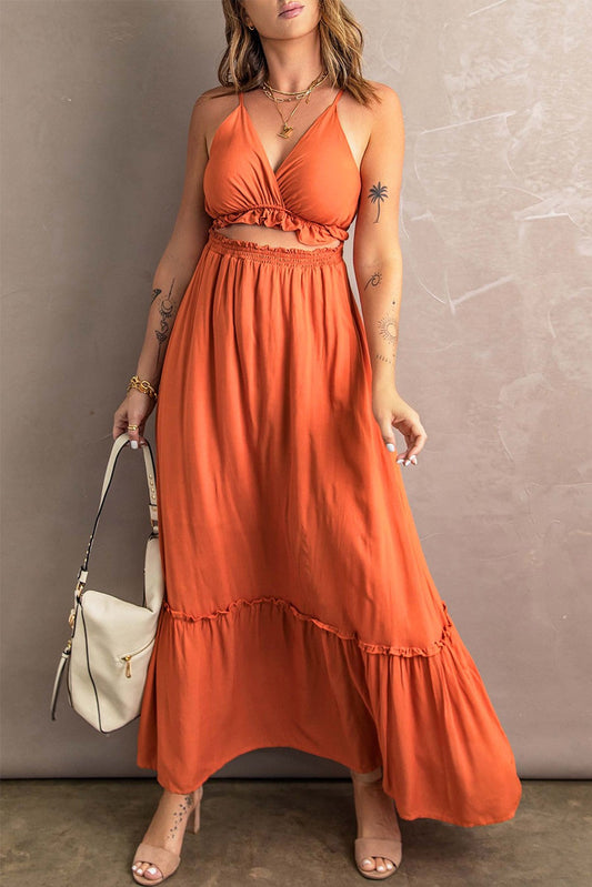 Elegant Orange Dress