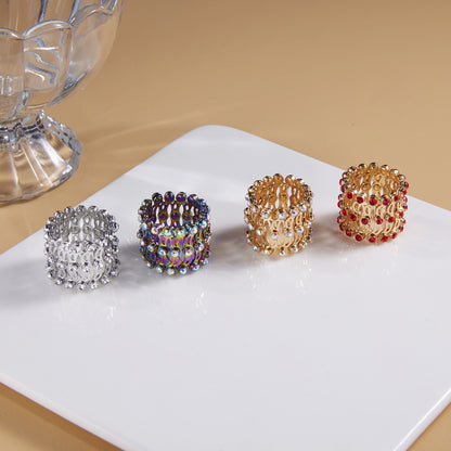 Magic Rhinestone Rings Bracelet: 2-in-1 Folding Deformable Jewelry - Jack of All Trends