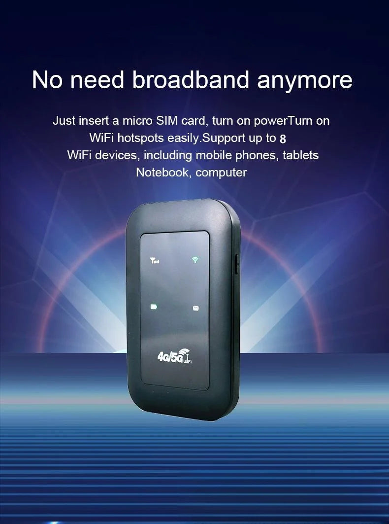 Portable 4G/5G Wireless Router