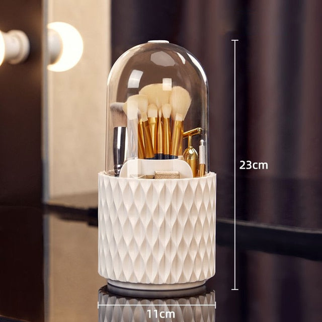 Rotating Makeup Brush Storage - Jack of All Trends