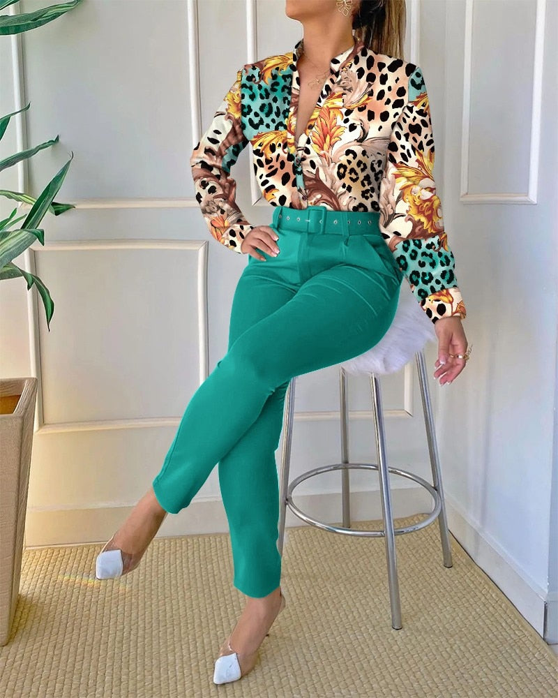 Elegant Office Wear Two Piece Sets - Jack of All Trends