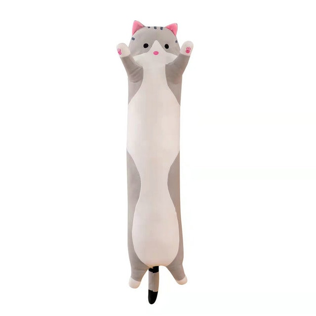 New Arrive 50cm Cute Soft Long Cat Boyfriend Plush Toys Stuffed Pause Office Nap Sleep Pillow Cushion Gift Doll for Kids Girls - Jack of All Trends