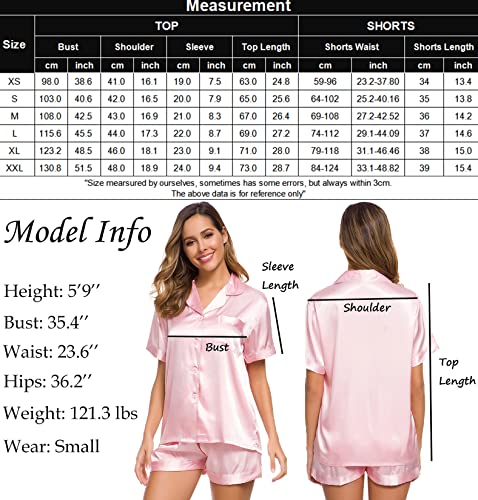 Womens Silk Satin Pajamas Set Two-Piece - Jack of All Trends