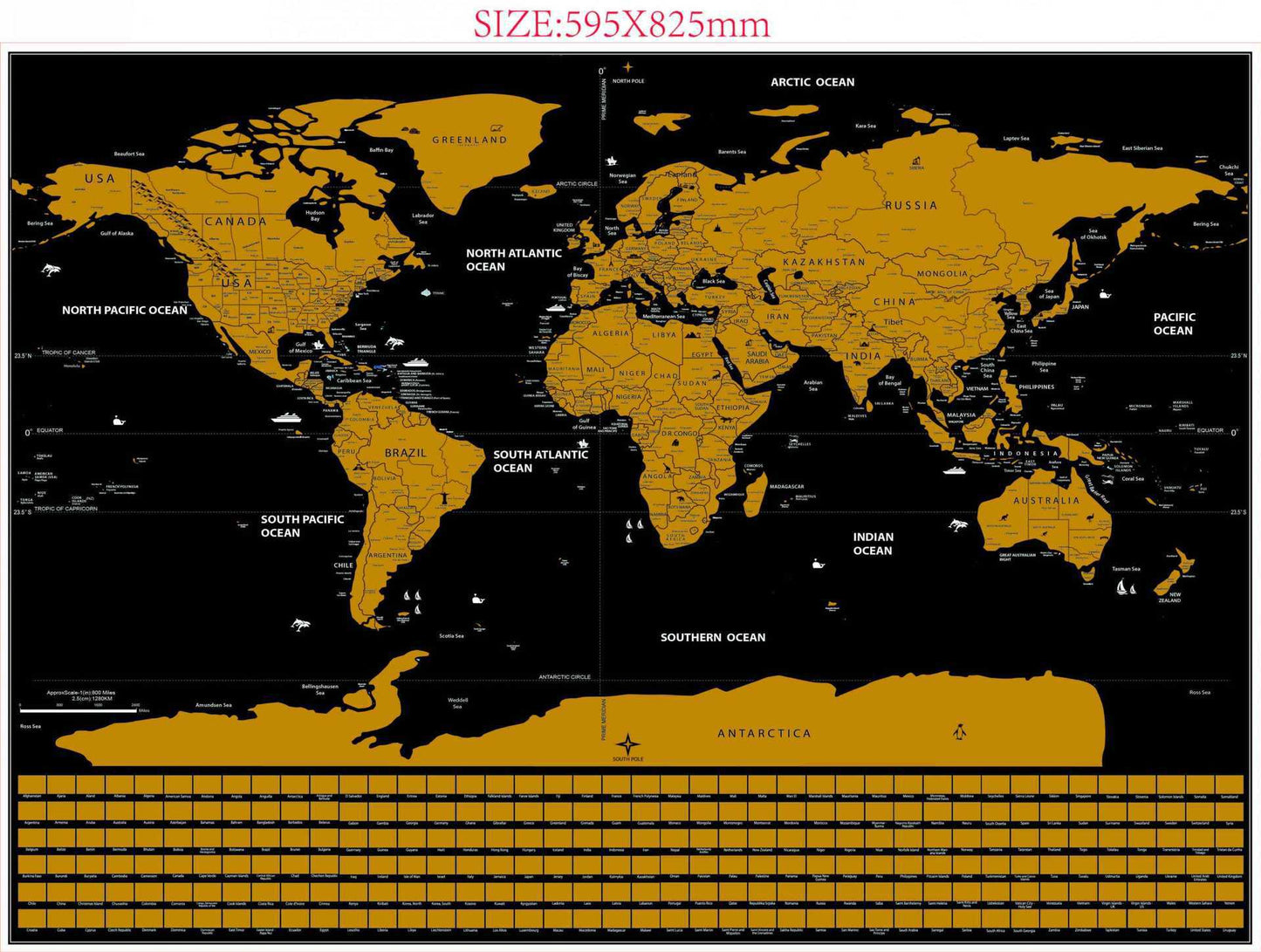 Scratch Off World Map