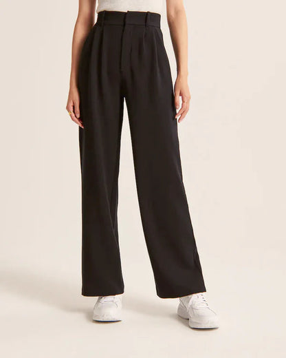 Light Wide-Leg Tailored Pants - Jack of All Trends