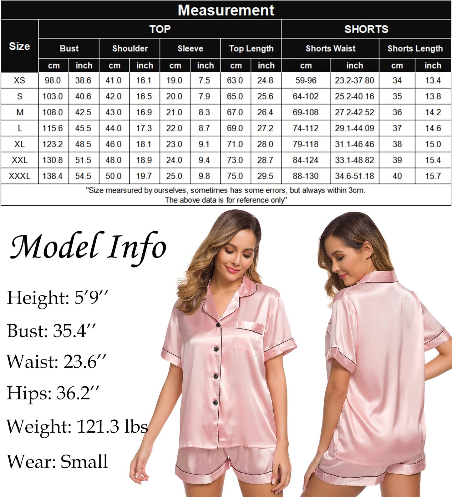 Womens Silk Satin Pajamas Set Two-Piece - Jack of All Trends