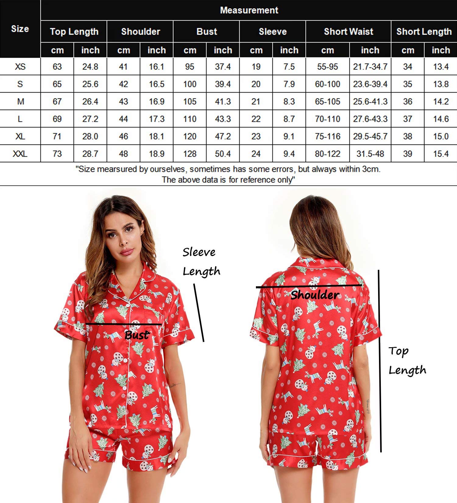 Womens Silk Satin Pajamas Set Two-Piece - Jack of All Trends