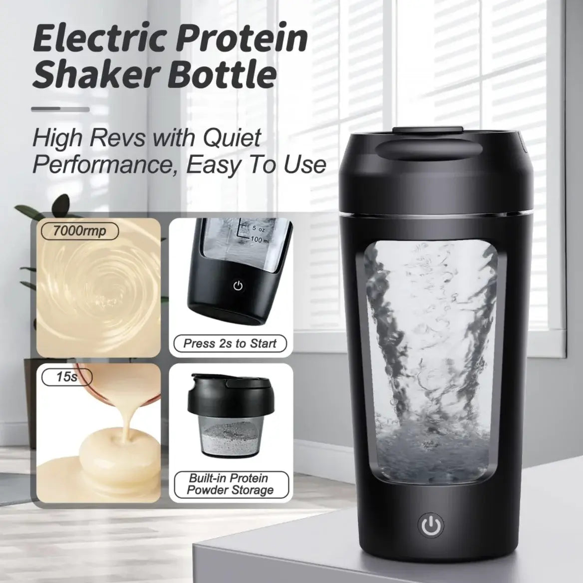 Electric Portable Shaker Bottle