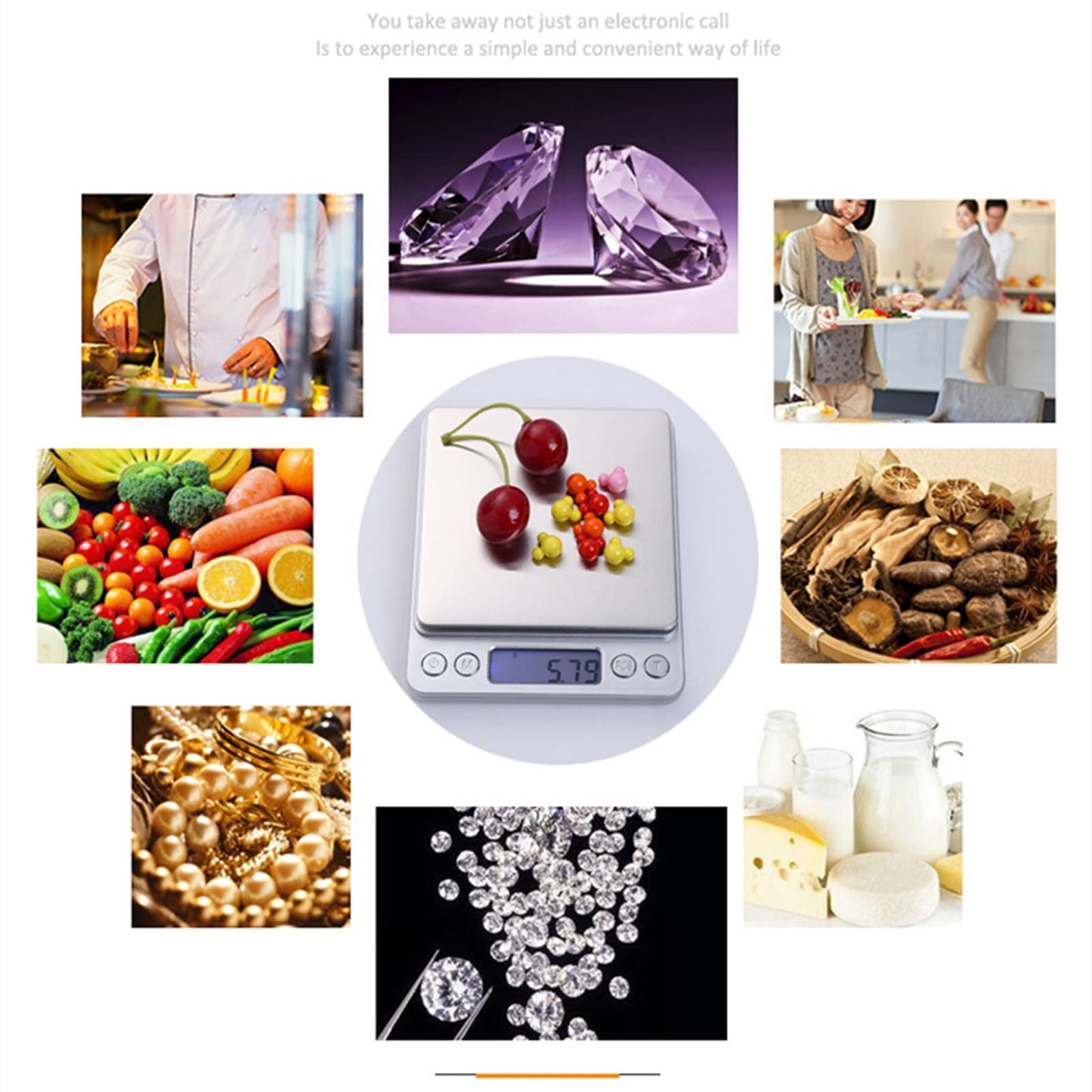 PrecisionPro™ 3000: Digital Kitchen and Jewelry Scale with Gram Accuracy - Jack of All Trends