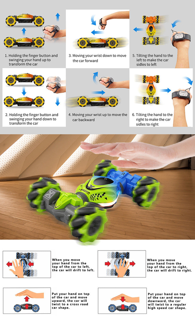 RC Watch Gesture Rotation Stunt Car - Jack of All Trends