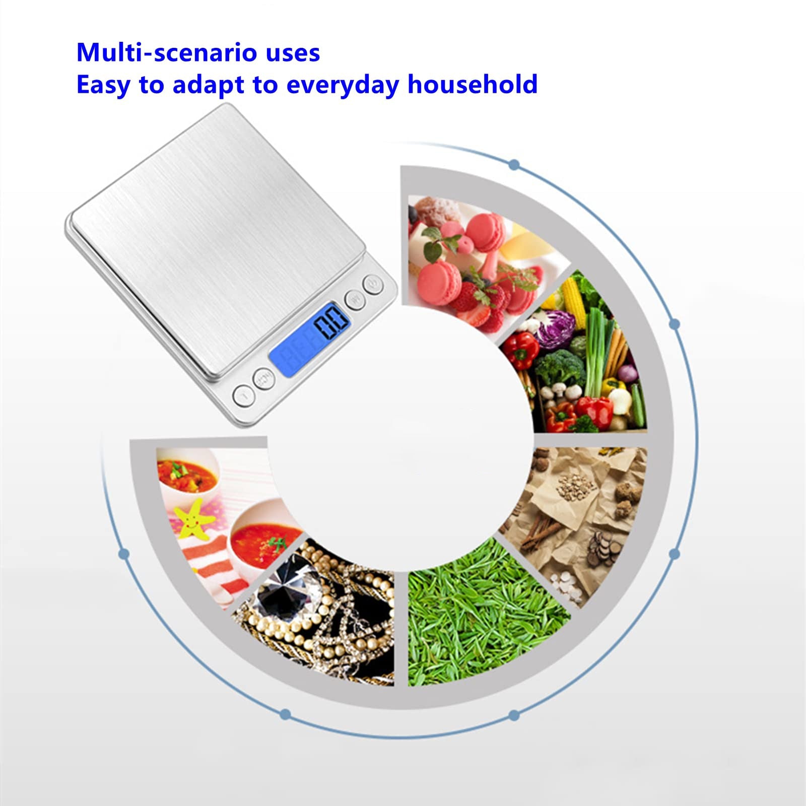 PrecisionPro™ 3000: Digital Kitchen and Jewelry Scale with Gram Accuracy - Jack of All Trends