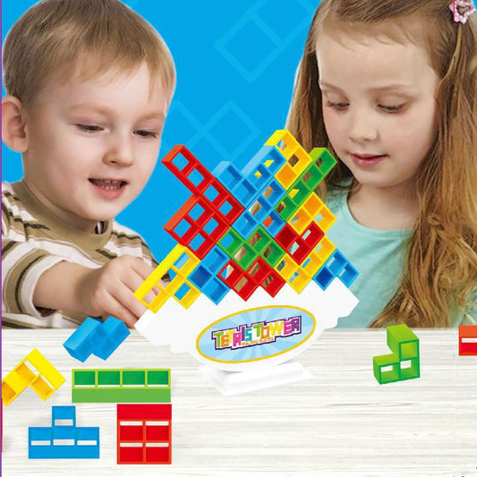 TetraStack: 3D Tower Stacking Game for Kids - Balancing Puzzle Brick Toy - Jack of All Trends