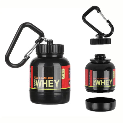 Mini Protein Powder Bottle Keychain