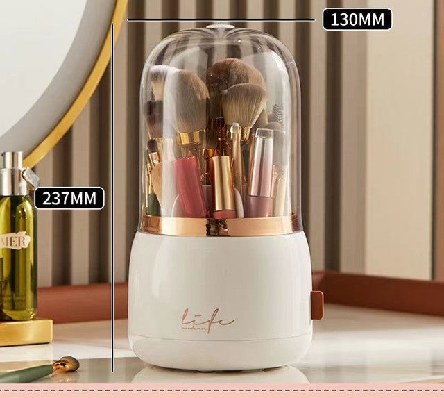 Rotating Makeup Brush Storage - Jack of All Trends