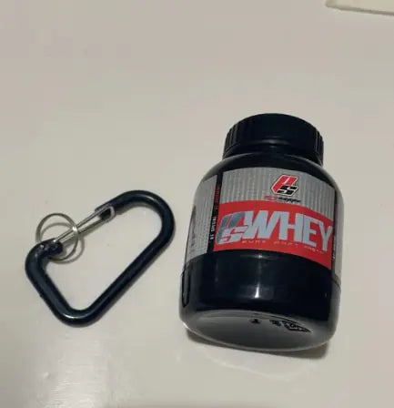 Mini Protein Powder Bottle Keychain