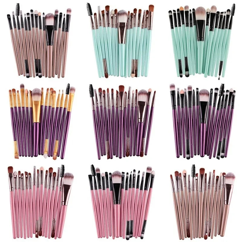 15 Pcs Cosmetic Makeup Brush