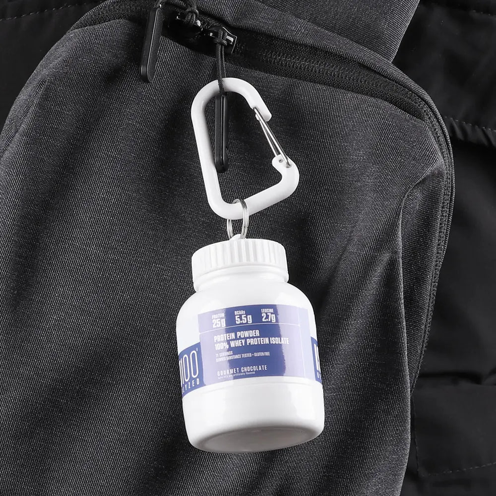 Mini Protein Powder Bottle Keychain