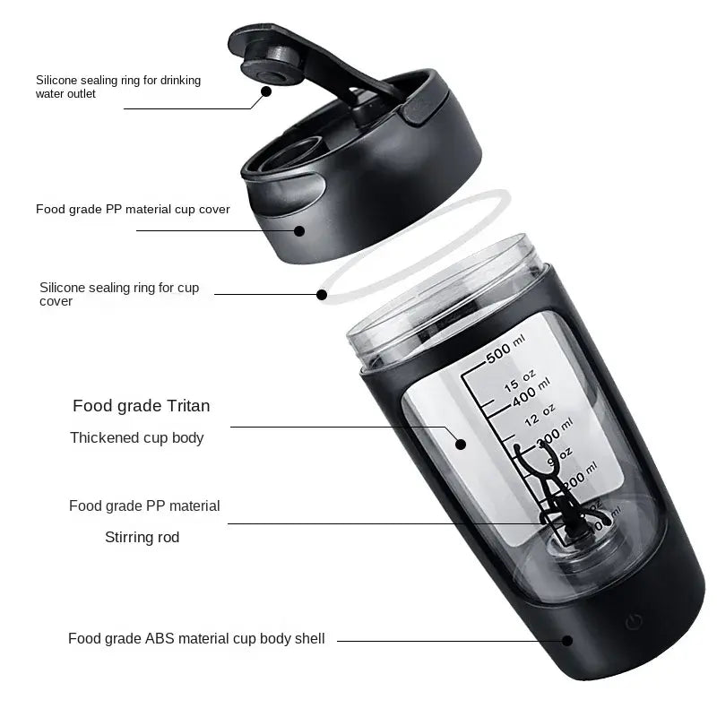 Electric Portable Shaker Bottle