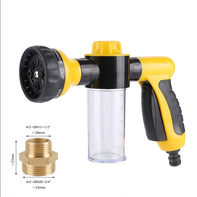 High-pressure Sprayer Nozzle Hose dog shower Gun 3 Mode Adjustable Pet Wash Cleaning bath Water Foam Soap Sprayer dog clean tool - Jack of All Trends