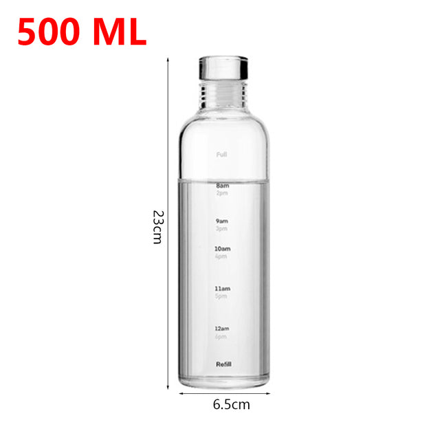 Water Bottle With Time Marker - Jack of All Trends