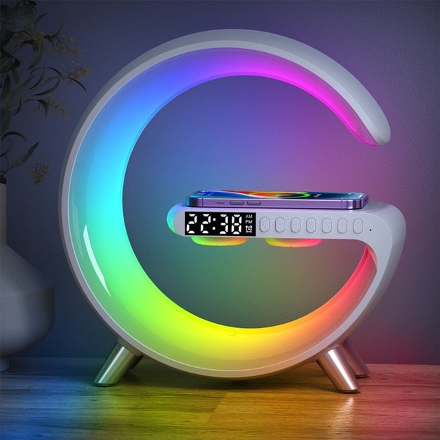 Multifunctional Wireless Charger Alarm Clock Speaker - Jack of All Trends