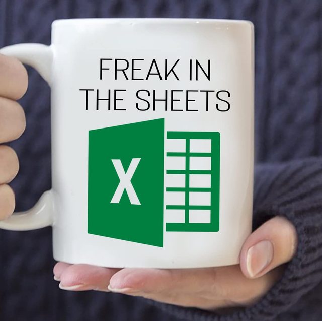 Freak in the Sheets Coffe Mug Spreadsheet Excel Mug Xmas Gift for Boss CPA Friend Coworkers Accountant Coffe Mug for Office Work - Jack of All Trends