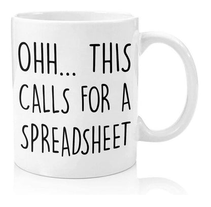 Freak in the Sheets Coffe Mug Spreadsheet Excel Mug Xmas Gift for Boss CPA Friend Coworkers Accountant Coffe Mug for Office Work - Jack of All Trends