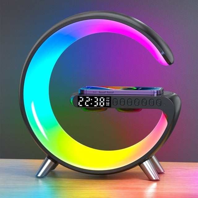 Multifunctional Wireless Charger Alarm Clock Speaker - Jack of All Trends