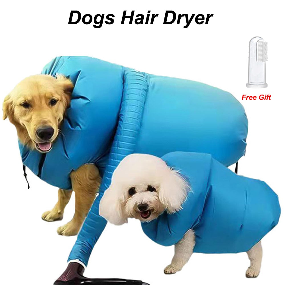 Folding Dog Hair Dryer Portable Pet Drying Bag Efficient Dogs Hair Dryers Blow Bag Cat Dryer Winter Pets Cleaning Accessories - Jack of All Trends