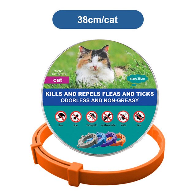 Pet Cat Dog Flea and Tick Remover Collar Anti-parasitic Necklace Adjustable Anti Flea Dog Collar for Puppy Cat Big Dog Products - Jack of All Trends