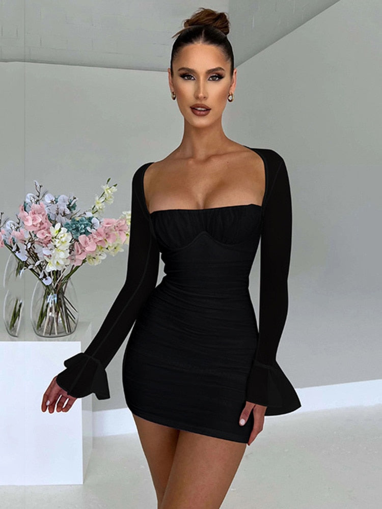 Elegant Backless Sexy Mini Dress - Jack of All Trends