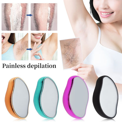 Painless Hot Crystal Physical Hair Removal Epilator Reusable Eraser Glass Hair Remover Easy Cleaning Body Care Depilation Tool - Jack of All Trends