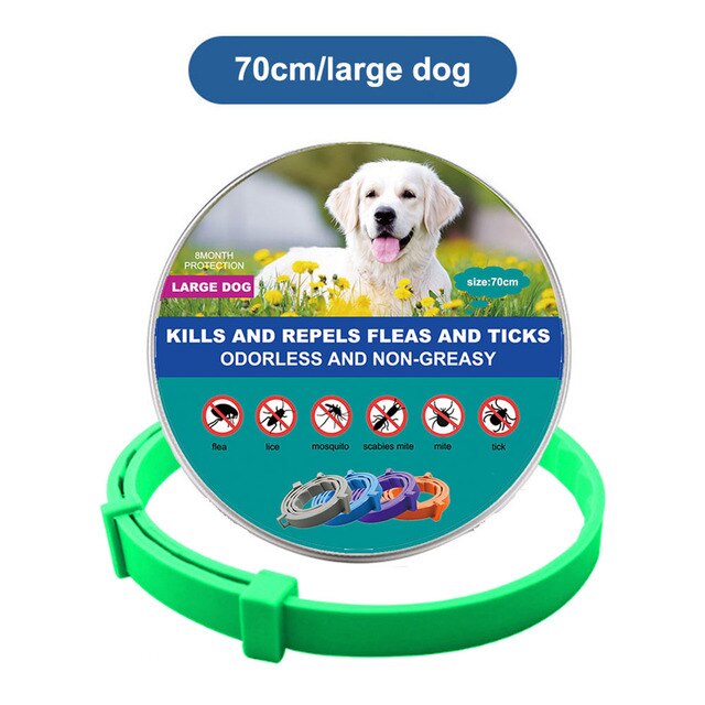 Pet Cat Dog Flea and Tick Remover Collar Anti-parasitic Necklace Adjustable Anti Flea Dog Collar for Puppy Cat Big Dog Products - Jack of All Trends