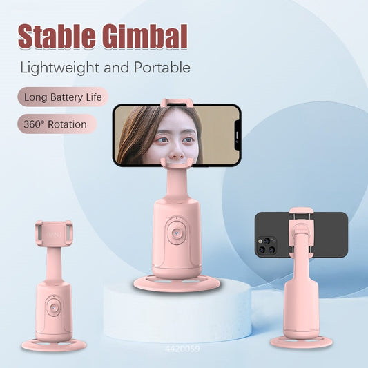 New Auto Face Tracking Gimbal Stabilizer Phone Tripod 360 Rotation Live Smart AI Follow-Up Photo Vlog Video Recorder - Jack of All Trends