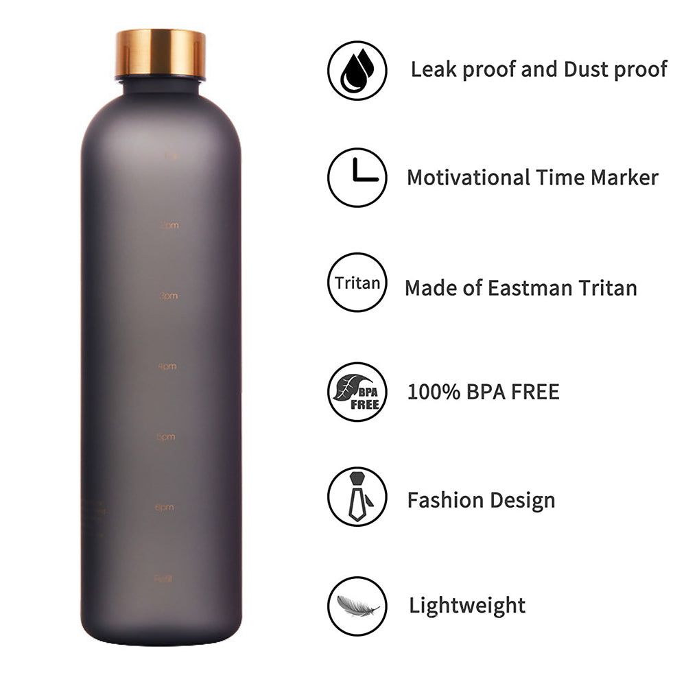 Water Bottle With Time Marker - Jack of All Trends