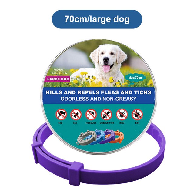 Pet Cat Dog Flea and Tick Remover Collar Anti-parasitic Necklace Adjustable Anti Flea Dog Collar for Puppy Cat Big Dog Products - Jack of All Trends