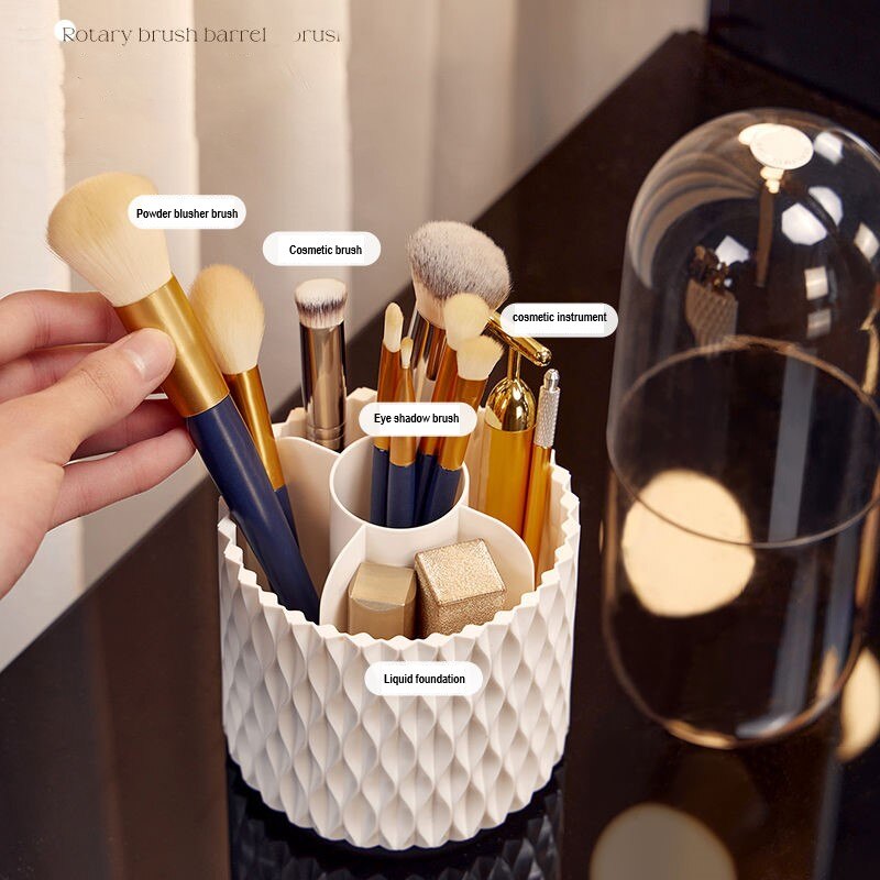 Rotating Makeup Brush Storage - Jack of All Trends