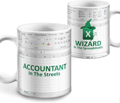 Freak in the Sheets Coffe Mug Spreadsheet Excel Mug Xmas Gift for Boss CPA Friend Coworkers Accountant Coffe Mug for Office Work - Jack of All Trends