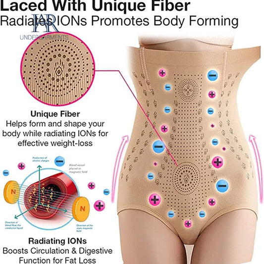 Unique Fiber Restoration Shaper Far Infrared Fat Burning Body Strong Shaping Briefs Tummy Control High Waist Underwear For Women - Jack of All Trends