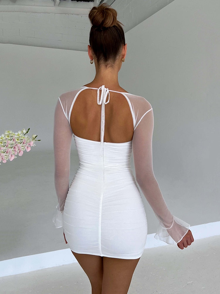 Elegant Backless Sexy Mini Dress - Jack of All Trends