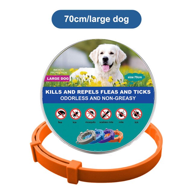 Pet Cat Dog Flea and Tick Remover Collar Anti-parasitic Necklace Adjustable Anti Flea Dog Collar for Puppy Cat Big Dog Products - Jack of All Trends