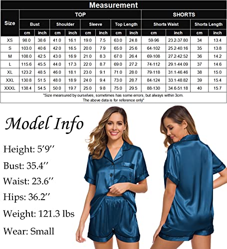 Womens Silk Satin Pajamas Set Two-Piece - Jack of All Trends