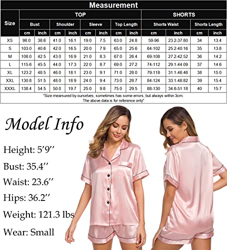 Womens Silk Satin Pajamas Set Two-Piece - Jack of All Trends