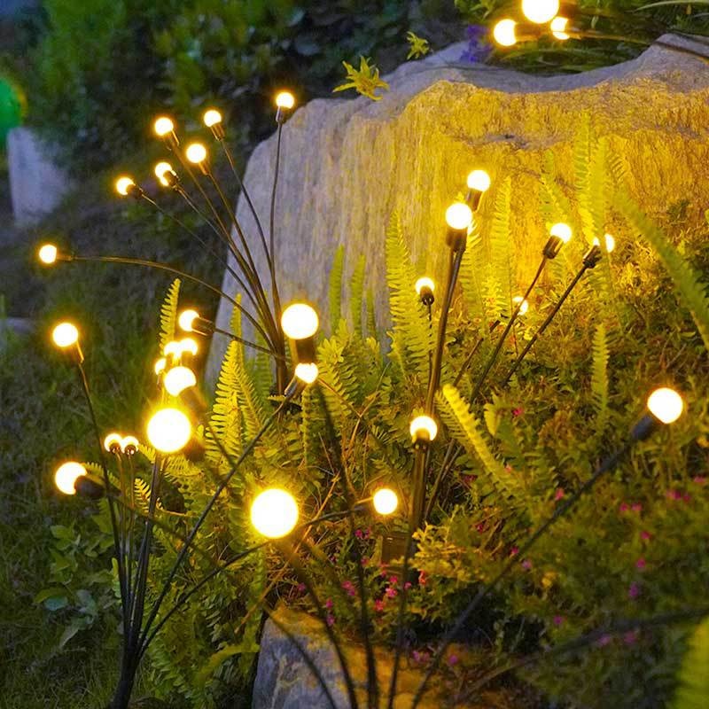 Solar Outdoor Light LED firefly lamp Garden Decoration Waterproof Garden Home Lawn Fireworks Light floor New Year Christmas - Jack of All Trends