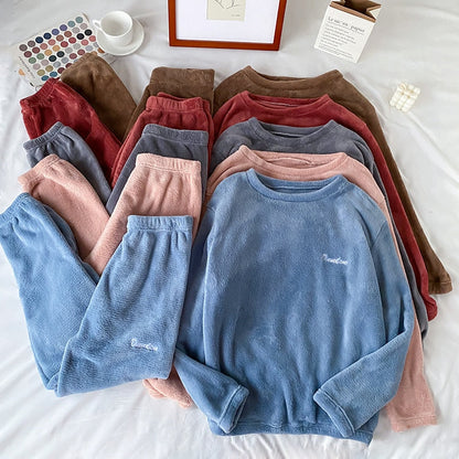 Winter Soft Velvet Pajamas Set - Jack of All Trends