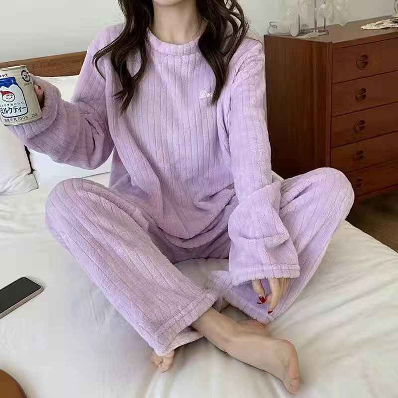 Winter Soft Velvet Pajamas Set - Jack of All Trends