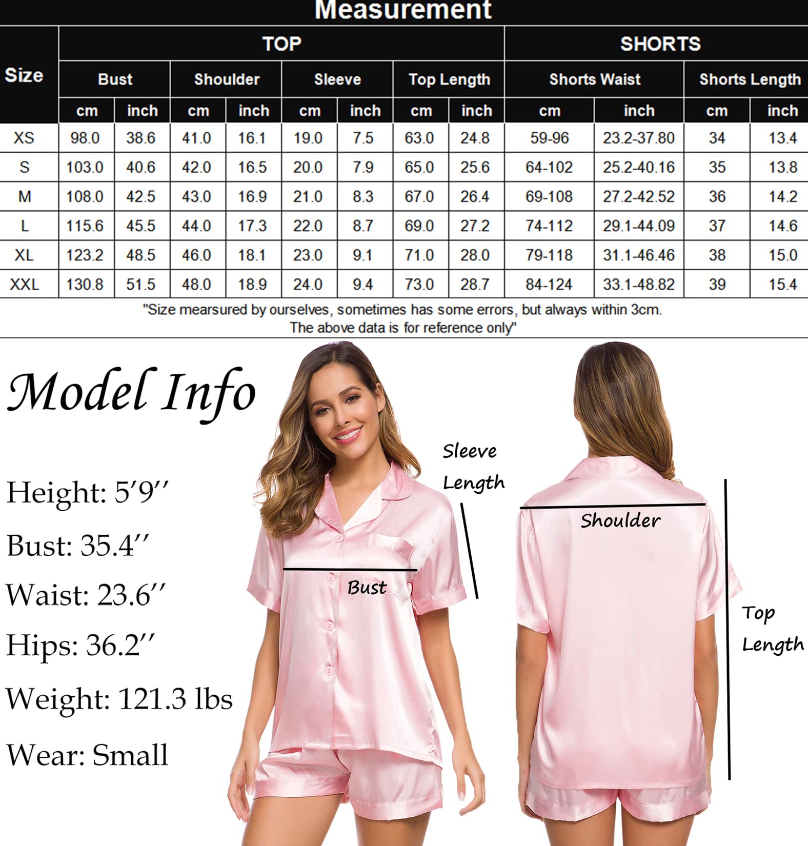 Womens Silk Satin Pajamas Set Two-Piece - Jack of All Trends