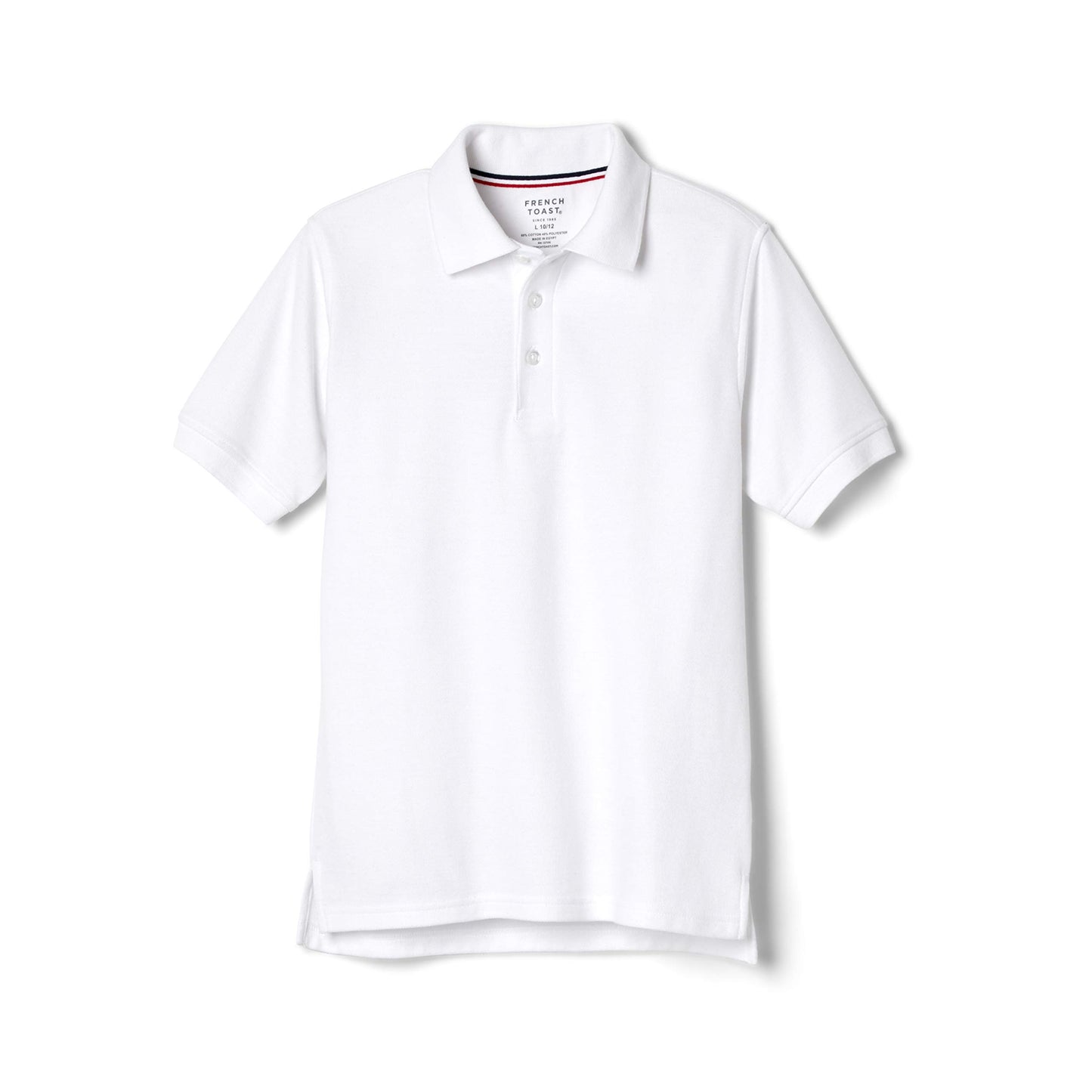 French Toast Boys' Short Sleeve Pique Polo Shirt in White - Jack of All Trends