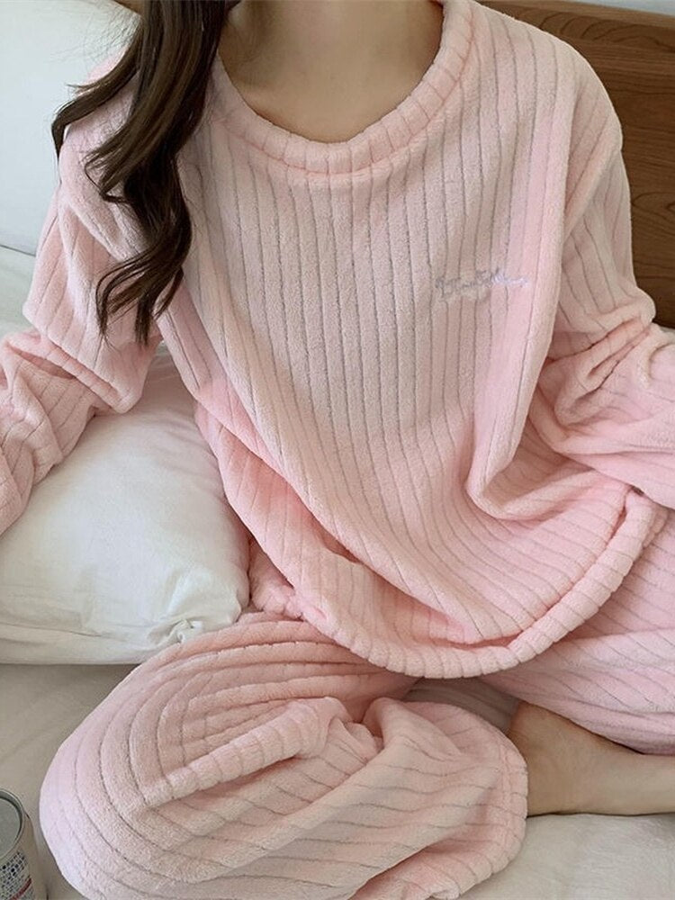 Winter Soft Velvet Pajamas Set - Jack of All Trends